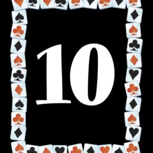 A Casino Party Theme Table Number