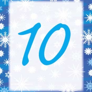 Winter Snow Table Number