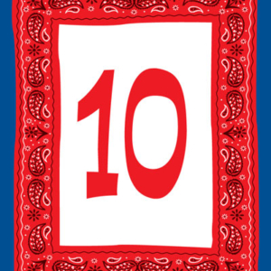 Western Bandana Table Number