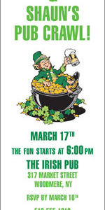 St. Patrick's Day Ticket Invitation