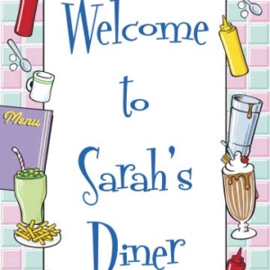 50s Diner Welcome Sign