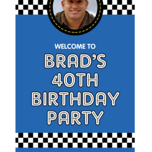 Car Racing Welcome Sign