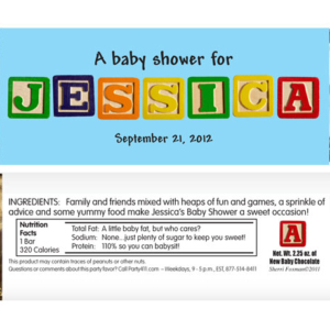 Baby Blocks Candy Bar Wrapper
