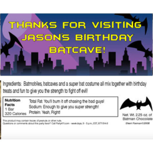 Kapow! Batman Candy Bar Wrapper