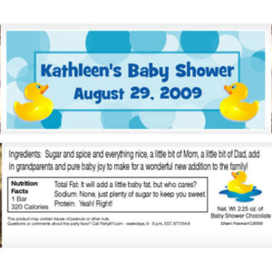Baby Ducks Theme Candy Bar Wrapper