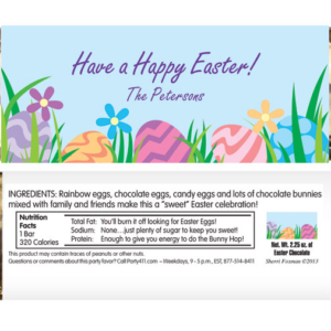 Easter Eggs Spring Theme Candy Bar Wrapper