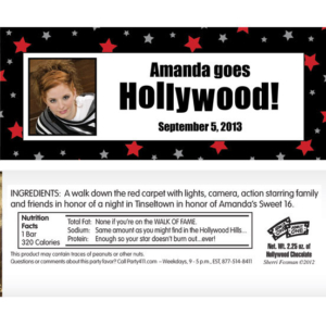 Hollywood Star Candy Bar Wrapper
