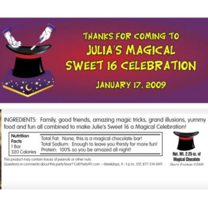 Magic Theme Candy Bar Wrapper